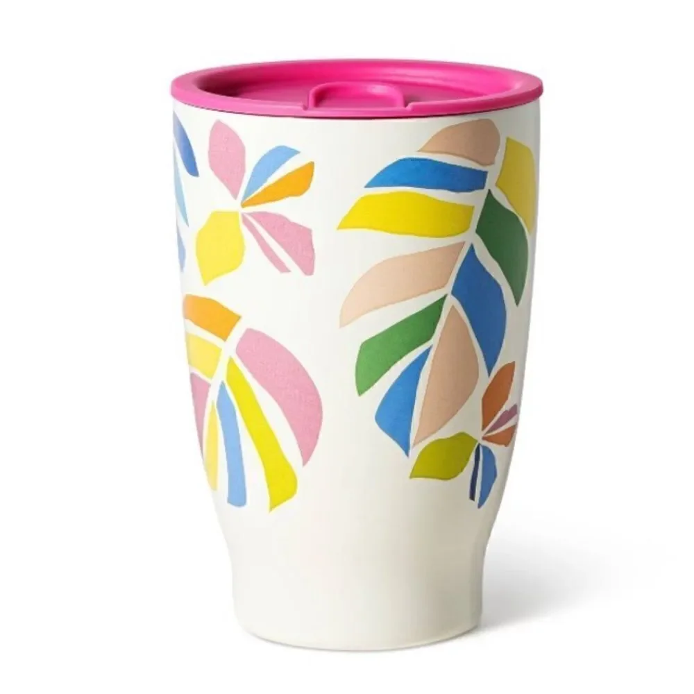 Tabitha  Brown Pastel Palm Steel Wine Tumbler